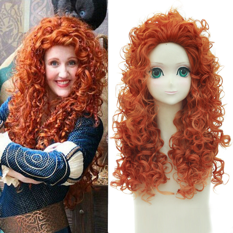 Anime Cosplay Orange Hair - 애니메이션 가발 용감한 전설 용감한 메리다