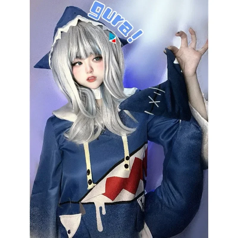Anime Cosplay Youtuber - Hololive Gawr Gura 코스프레 의상 ENG