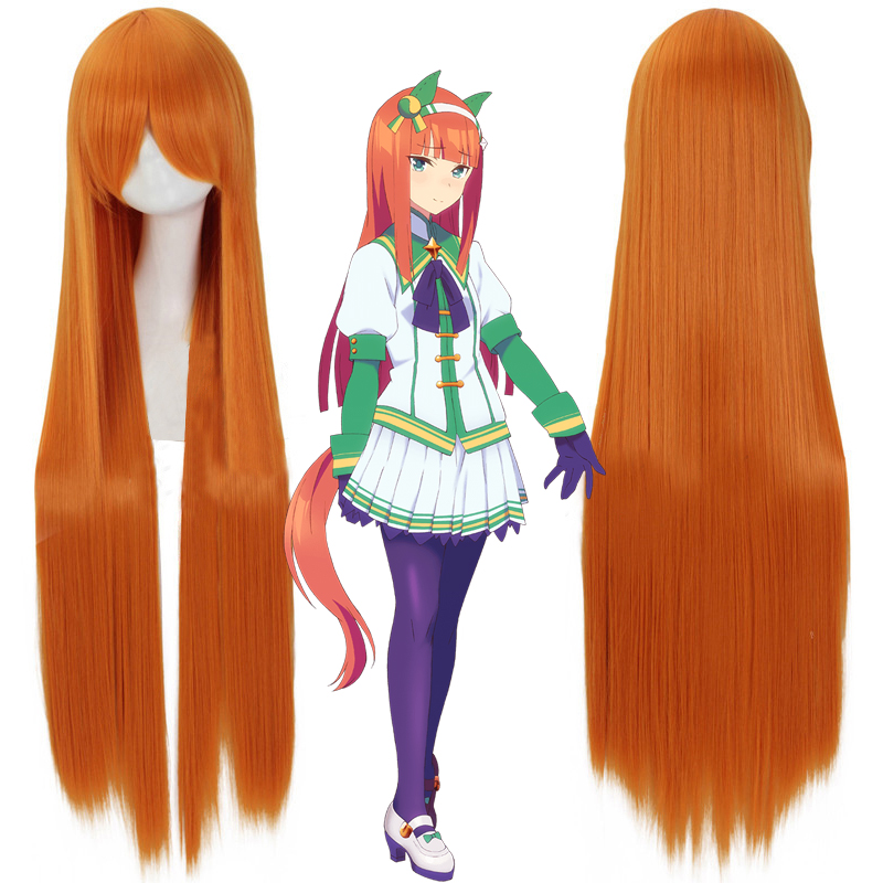 Anime Cosplay Orange Hair - 프리티 더비 메이든 코스프레 가발 02: