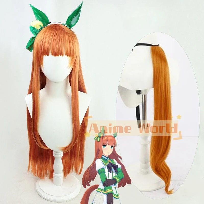 Anime Cosplay Orange Hair - 애니메이션 우마 무스메 프리티 더비 사일런스