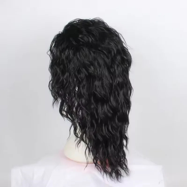 Anime Cosplay Long Black Hair - 마이클 잭슨 코스프레 가발 또는 안경