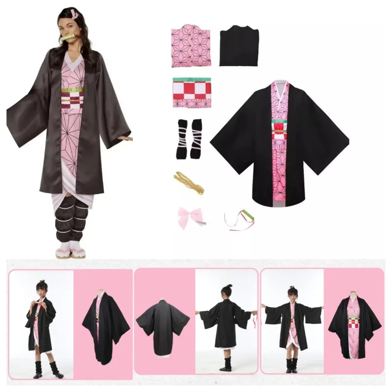 Anime Cosplay Nezuko - 할로윈 애니메이션 카마도 네즈코 코스프레 의상