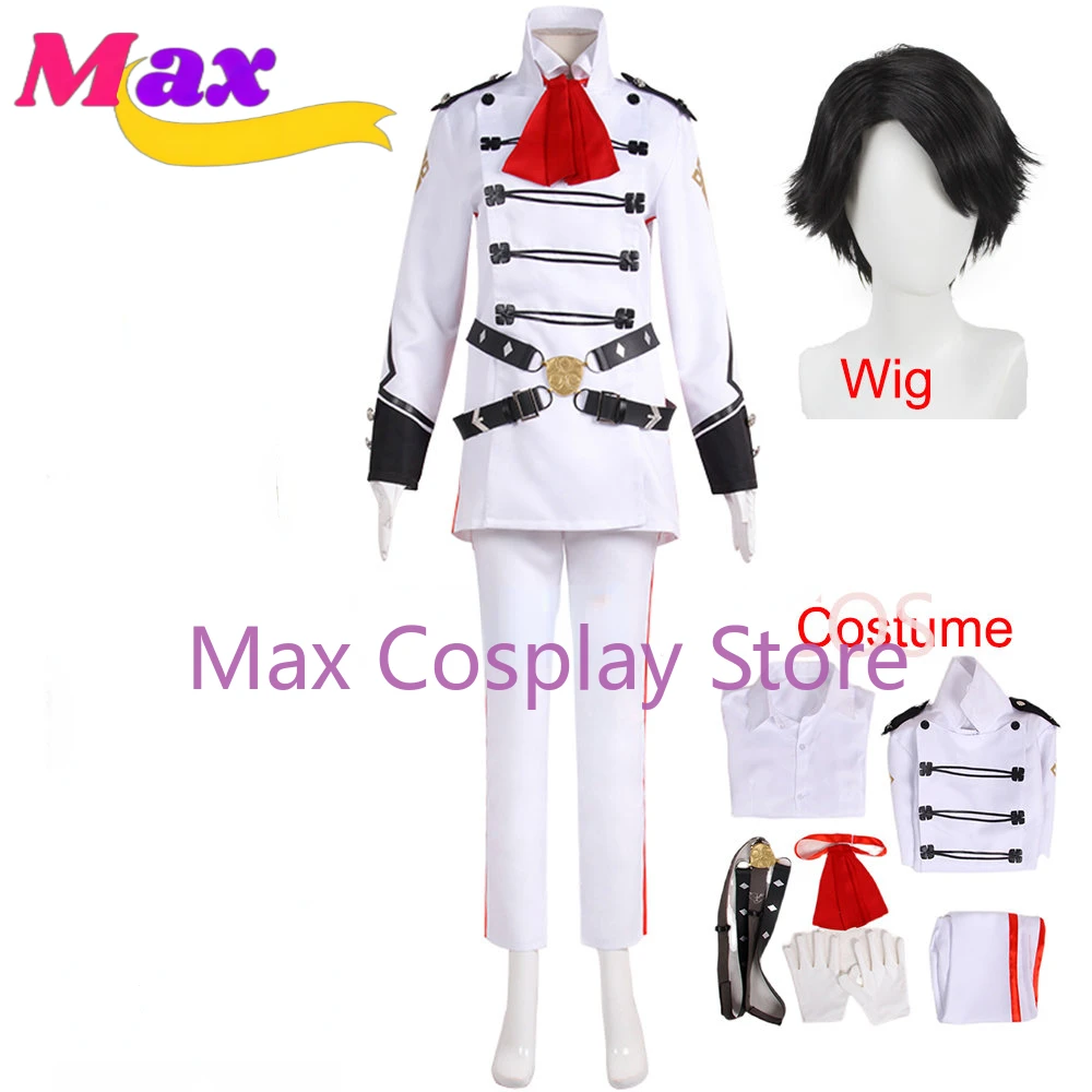 Anime Cosplay Nz - Max Kazuma Asogi Kazuma 흰색 정장