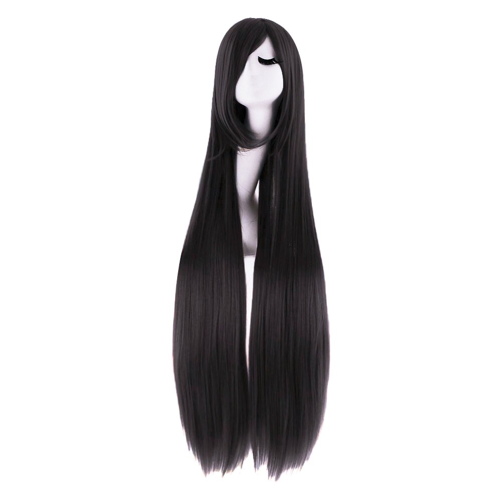 Anime Cosplay Long Black Hair - 40 인치 100 cm 긴 스트레이트