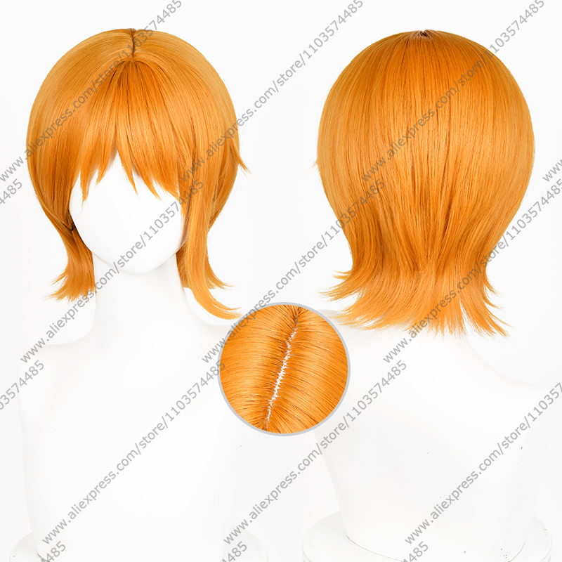 Anime Cosplay Orange Hair - 애니메이션 나미 코스프레 가발 30cm 오렌지