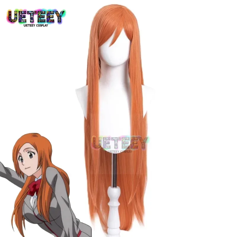 Anime Cosplay Orange Hair - UETEEY COS 애니메이션 블리치 이노우에 오리히메