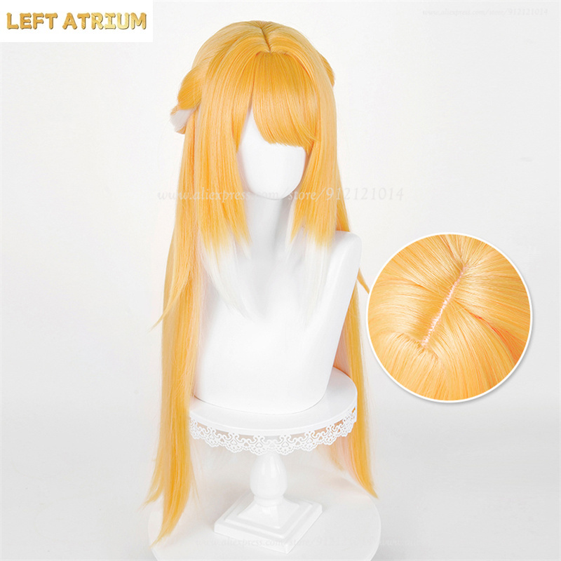 ZZZ Ju Fufu 코스프레 가발 오렌지 화이트 혼합 - Anime Cosplay Orange Hair 리뷰 및 가격