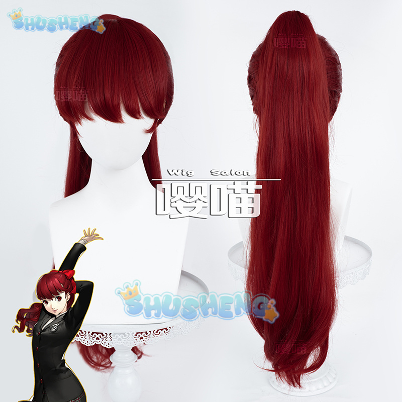 애니메이션 P5 페르소나 요시자와 카스미 코스프레 가발 - Anime Cosplay Wig 리뷰 및 가격
