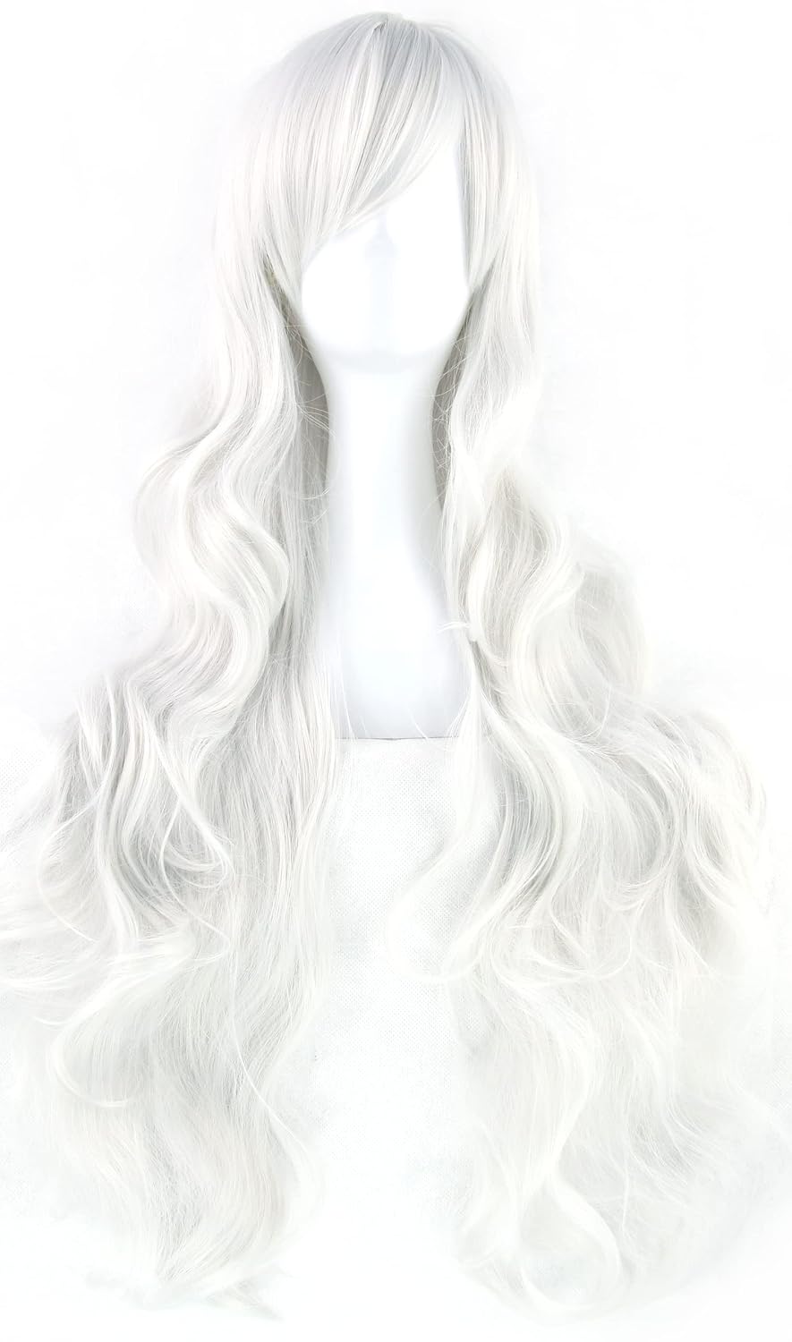 할로윈 뉴 블랙 캣 코스프레 가발 여성용 실버 화이트  - Anime Cosplay Long Black Hair 리뷰 및 가격