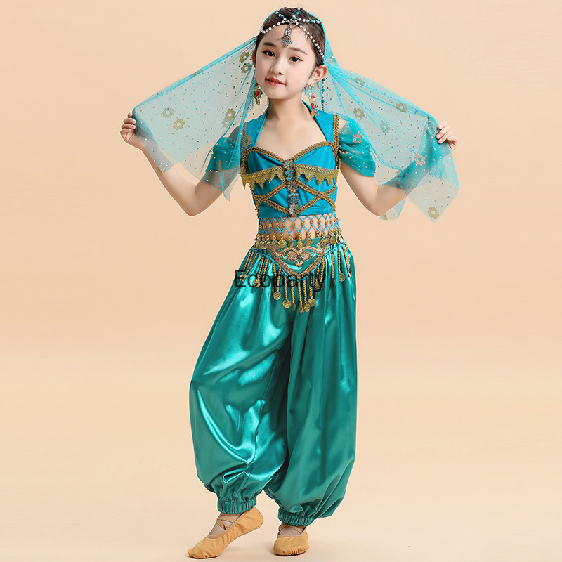 인도 공주 벨리 댄스 세트 동부 인도 댄스 사리 소녀  - Anime Cosplay India 리뷰 및 가격
