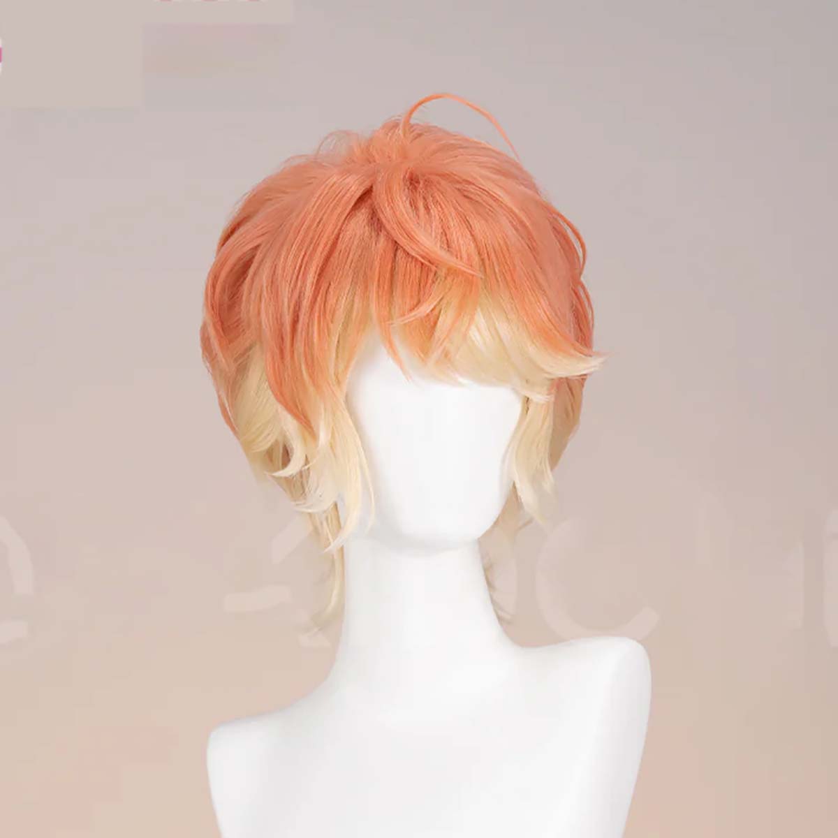 여성 DOKIDOKI 악마 연인 코스프레 사카마키 슈  - Anime Cosplay Orange Hair 리뷰 및 가격