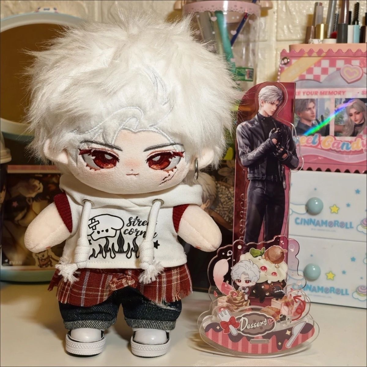 20cm 코스프레 코튼 인형 세트 미국 복고풍 인형 옷 - Anime Cosplay Clothes 리뷰 및 가격