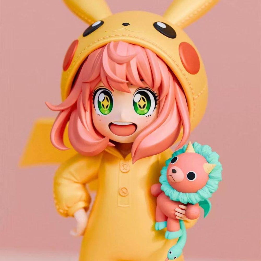 카와이 아냐 포저 X 피카츄 코스프레 귀여운 Q 버전  - Anime Cosplay Anya 리뷰 및 가격
