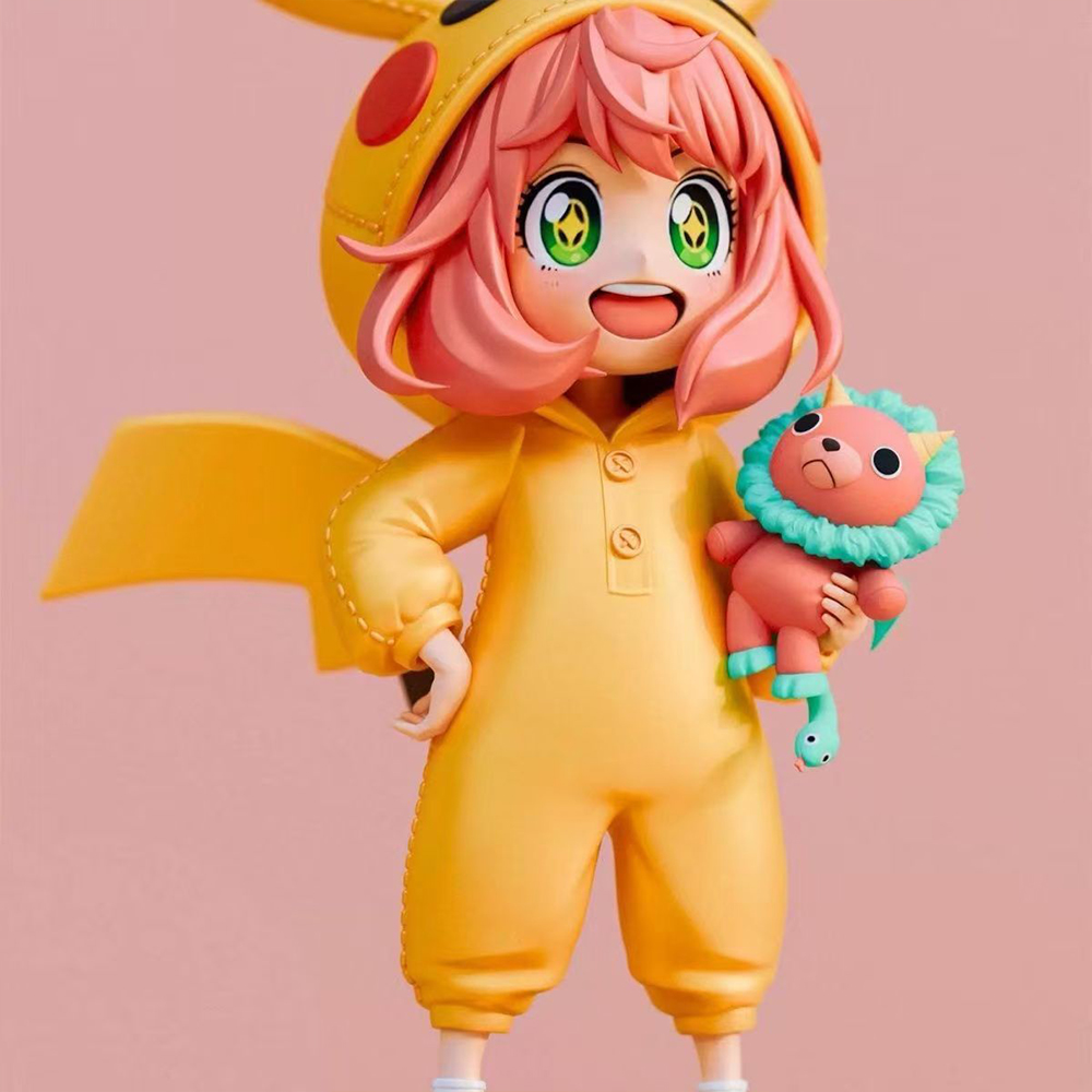 카와이 아냐 포저 X 피카츄 코스프레 귀여운 Q 버전  - Anime Cosplay Anya 리뷰 및 가격