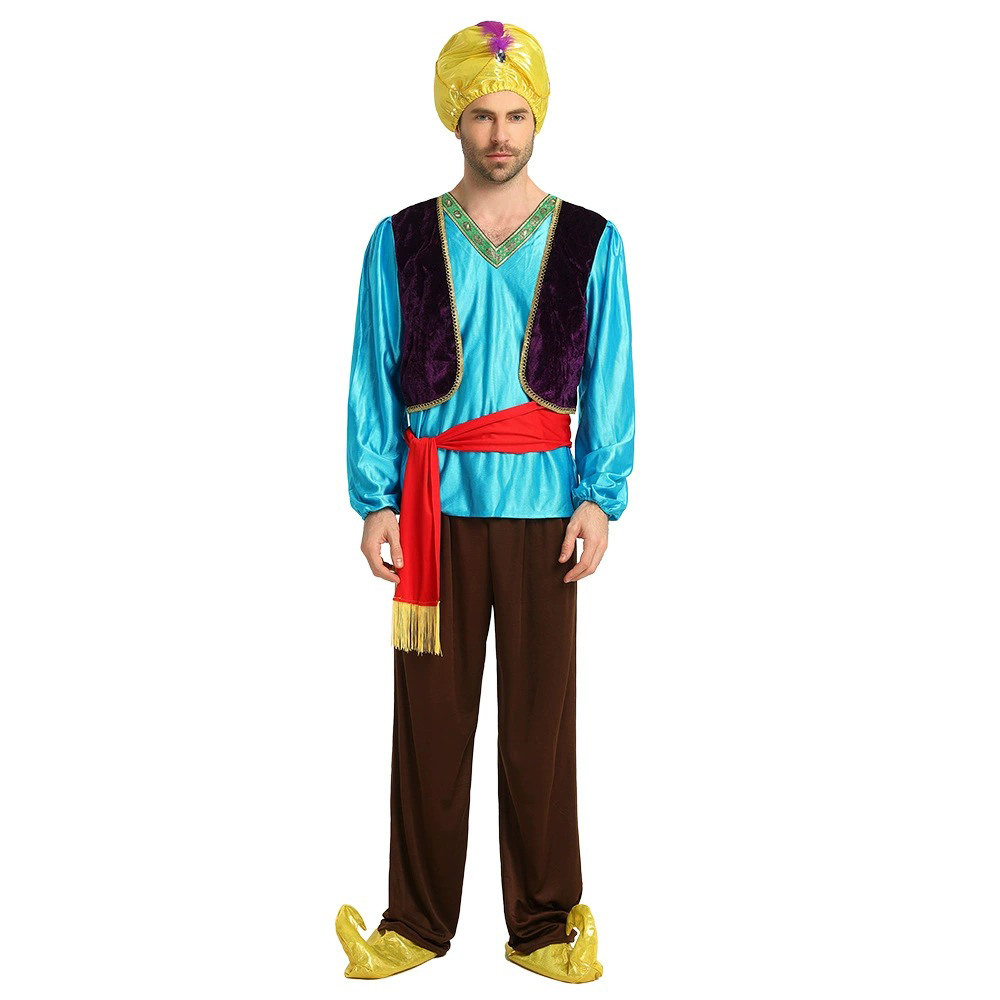 남성 코스프레 알라딘 램프 지니 중동 로브 목자 의상  - Anime Cosplay India 리뷰 및 가격
