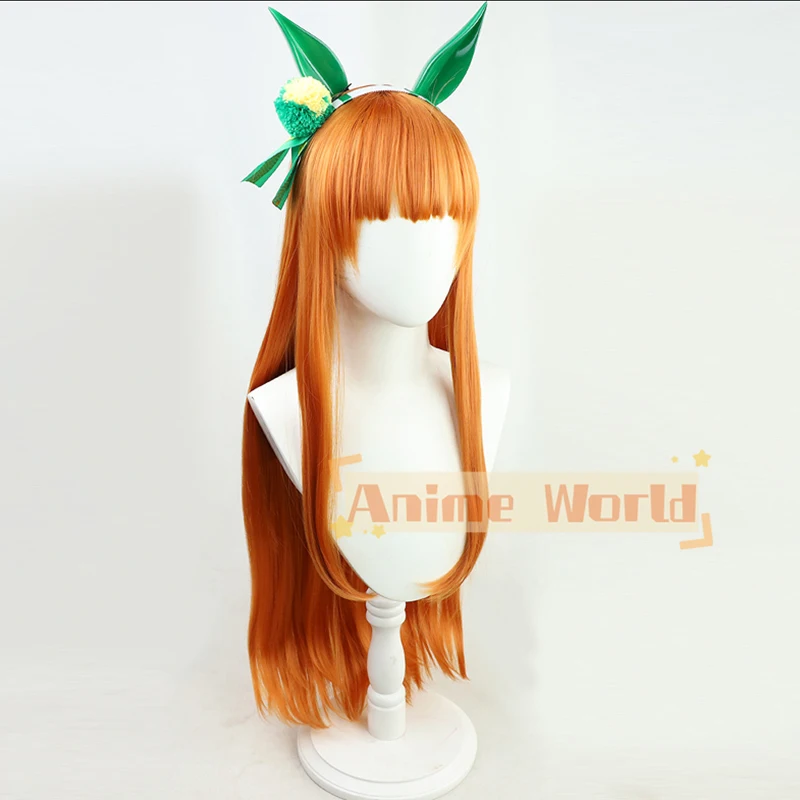 애니메이션 우마 무스메 프리티 더비 사일런스 스즈카 코 - Anime Cosplay Orange Hair 리뷰 및 가격