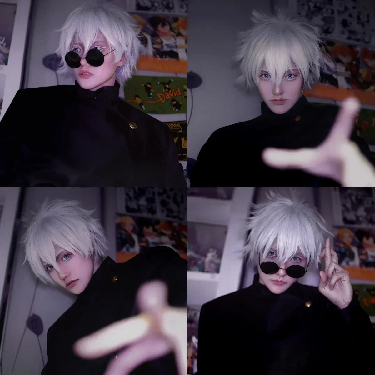 고죠 사토루 코스프레 의상 남성용, 애니메이션 고등학교 - Anime Cosplay Gojo 리뷰 및 가격