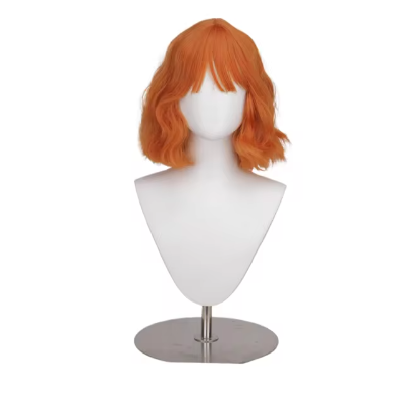 나미 코스프레 가발 나미 짧은 물결 모양의 BOB 러블 - Anime Cosplay Orange Hair 리뷰 및 가격