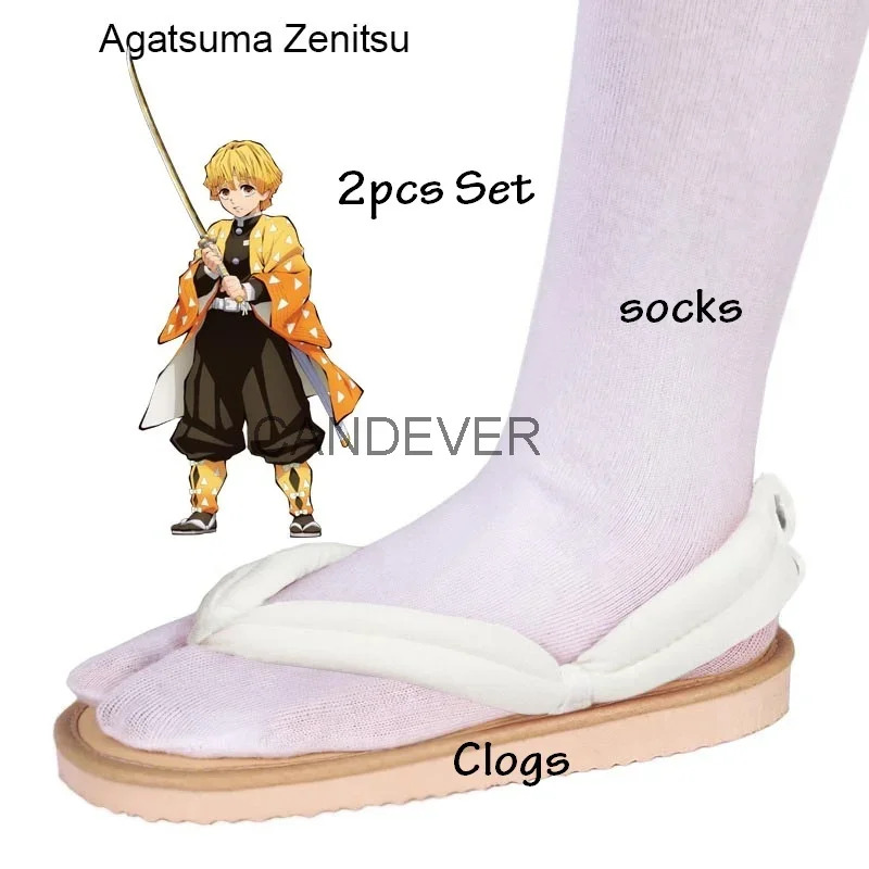 애니메이션 코스프레 탄지토 카마도 네즈코 게타 클로그  - Cosplay Anime Zenitsu 리뷰 및 가격