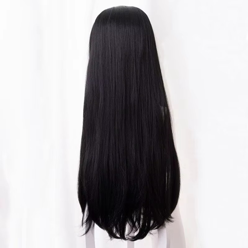 애니메이션 Kochou Kanae 가발 Kimetsu  - Anime Cosplay Long Black Hair 리뷰 및 가격