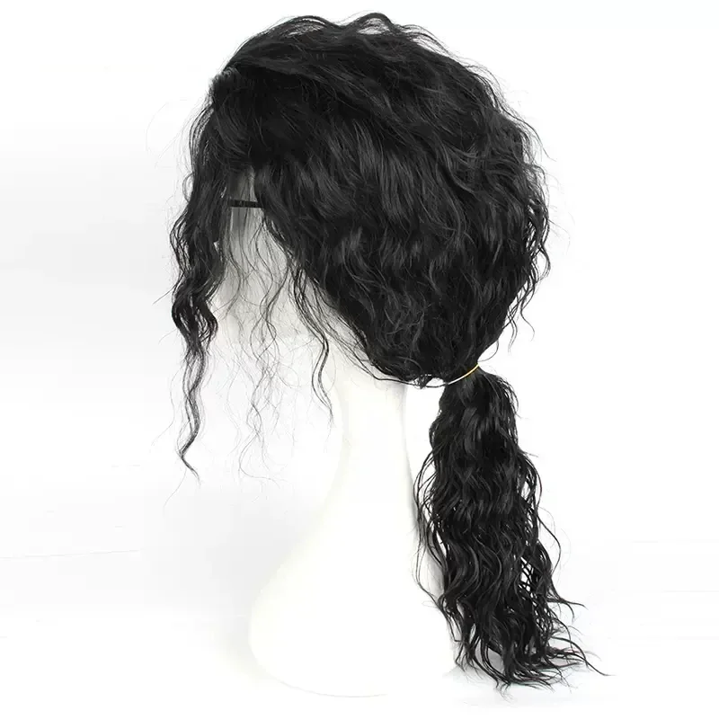 애니메이션 마이클 잭슨 코스프레 마이클 코스프레 블랙  - Anime Cosplay Long Black Hair 리뷰 및 가격