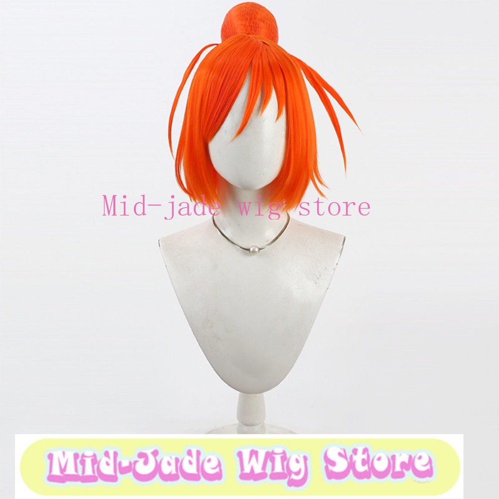 Smile PreCure 아카네 히노 코스프레 가발 내 - Anime Cosplay Orange Hair 리뷰 및 가격