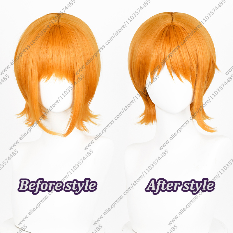 애니메이션 나미 코스프레 가발 30cm 오렌지 짧은 머 - Anime Cosplay Orange Hair 리뷰 및 가격
