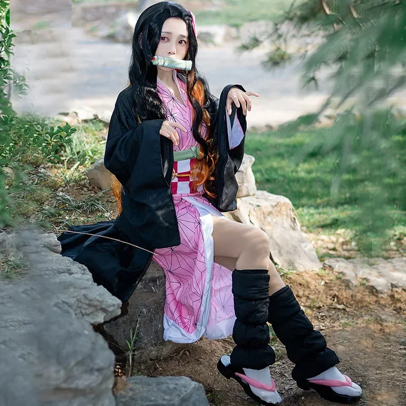 성인 어린이 애니메이션 카마도 네즈코 코스튬 코스프레  - Anime Cosplay Nezuko 리뷰 및 가격